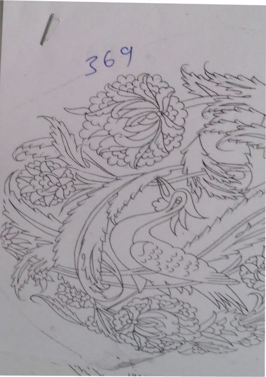 NO.369 TABAK DESEN 18cm Tabak