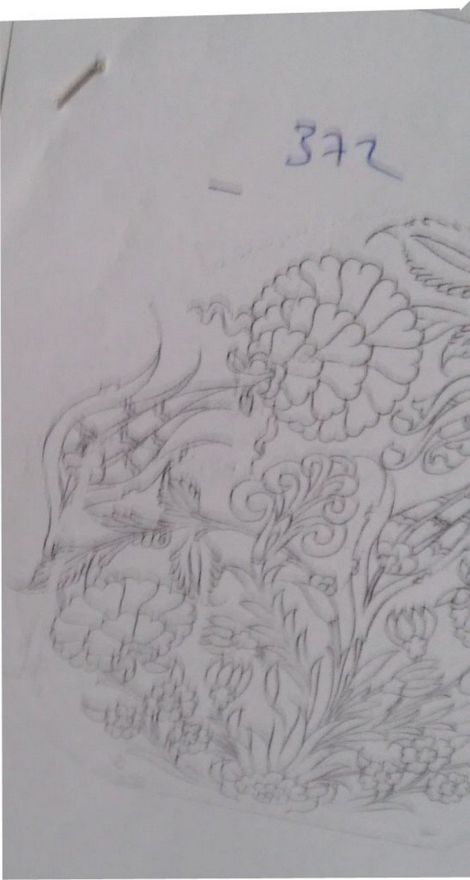 NO.372 TABAK DESEN 18cm Tabak