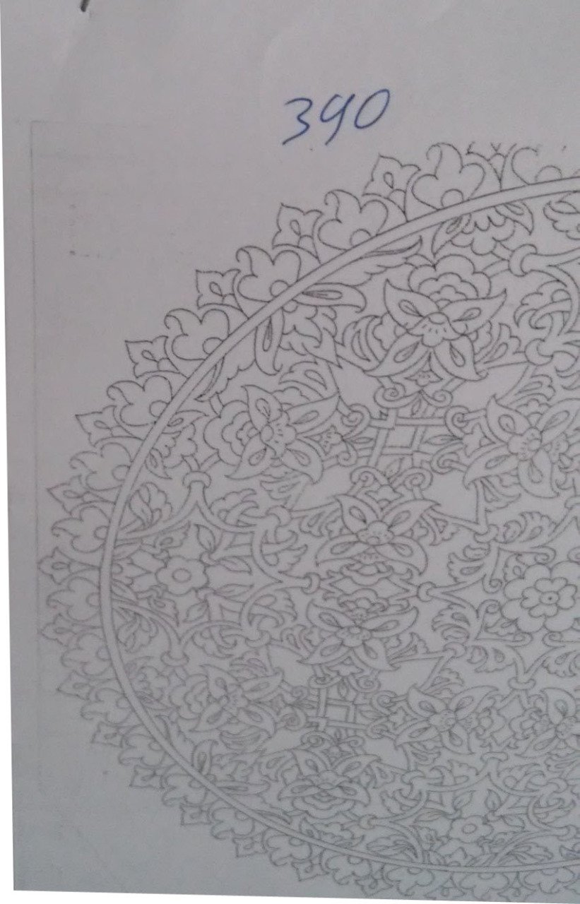 NO.390 TABAK DESEN 30cm Tabak