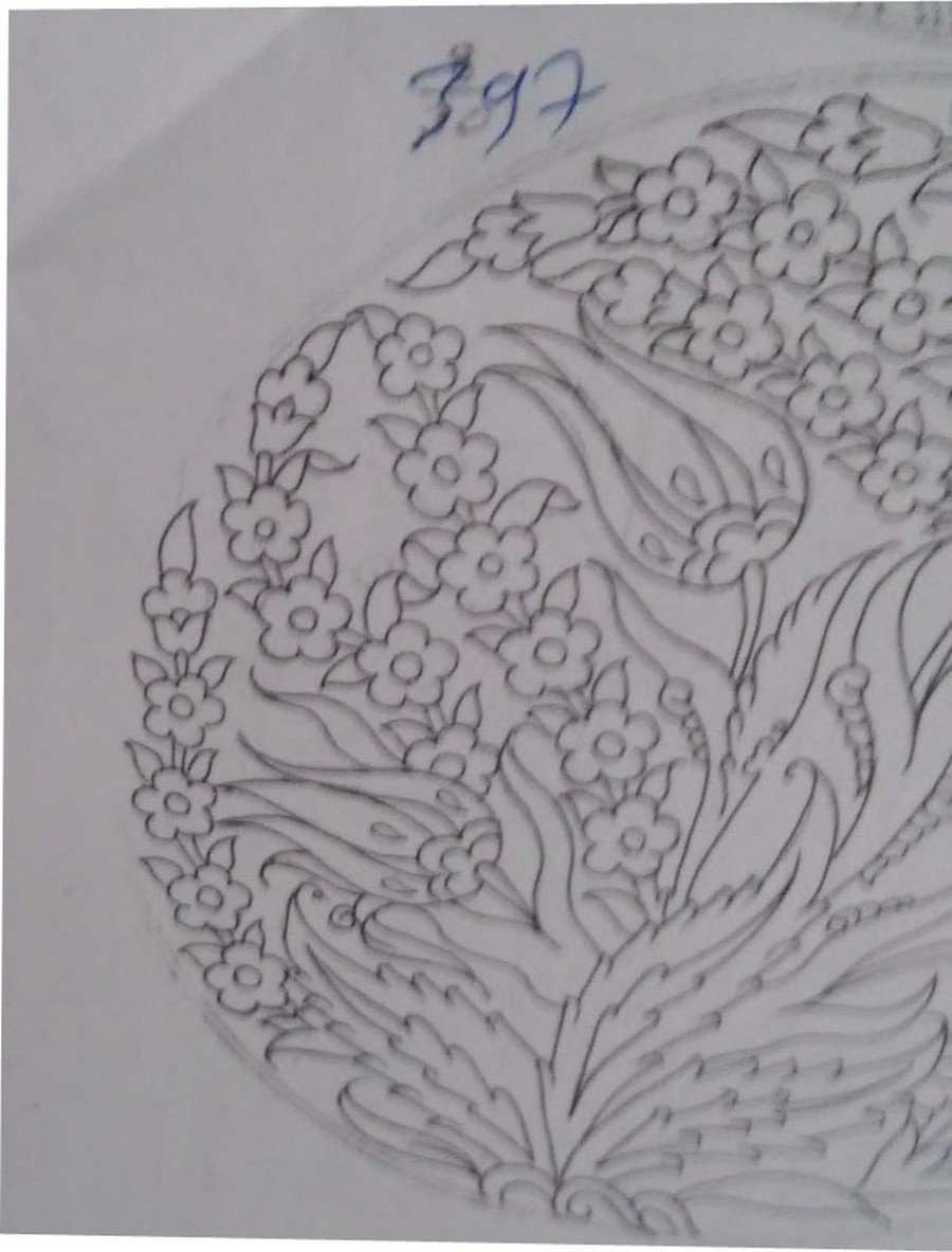 NO.397 TABAK DESEN 18cm Tabak